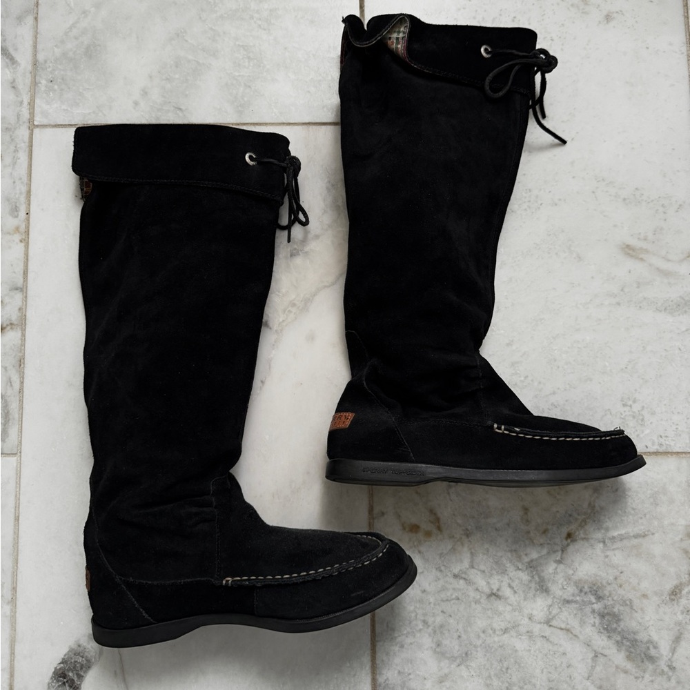 Sperry topsider boots — moccasin style